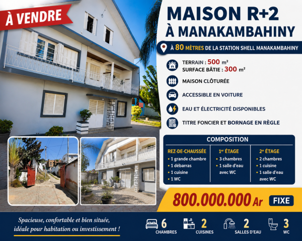 Maison à vendre Manakambahiny